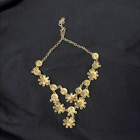 J.Crew Gold Floral Necklace - Picture 2 of 2